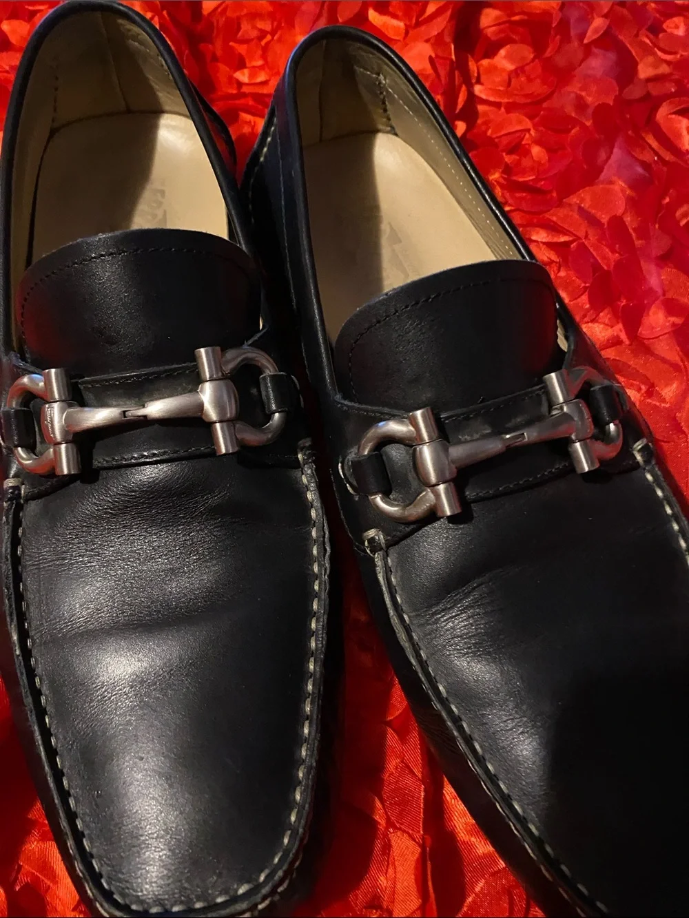 Salvatore Ferragamo Parigi Black Leather Horsebit Loafers